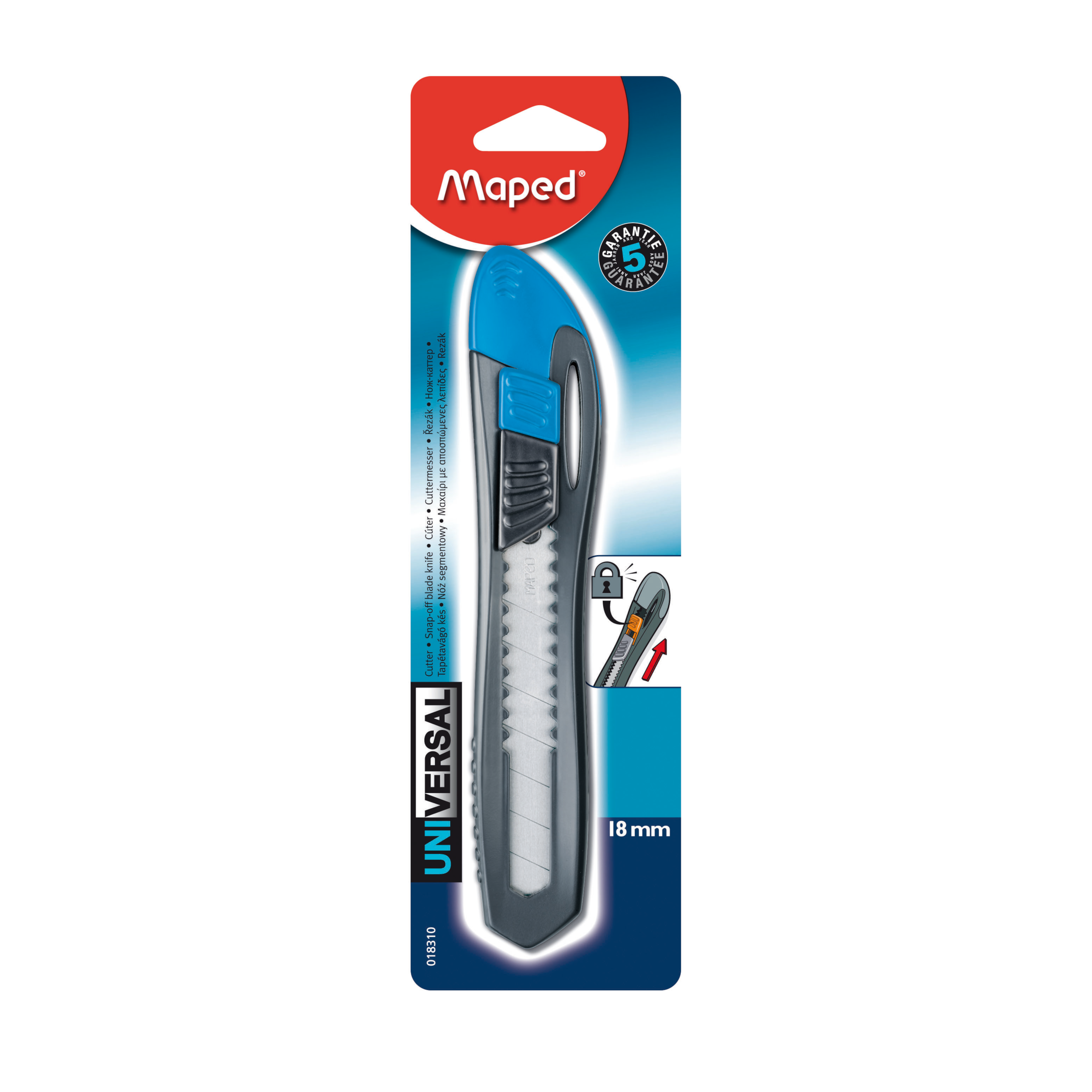 ΚΟΠΙΔΙ MAPED 18mm BLISTER BLUE/RED/YELLOW