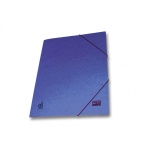 Skag Φάκελος Γυαλιστερός με Λάστιχο και Αυτιά 25x35cm Μπλέ