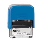 COLOP C20 με τα στοιχεία σας ( 1 - 3 σειρές )  (38x14mm) ΜΠΛΕ