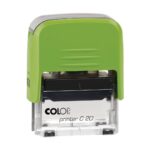 COLOP C20 με τα στοιχεία σας ( 1 - 3 σειρές )  (38x14mm) ΠΡΑΣΙΝΗ (201407)