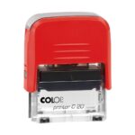 COLOP C20 με τα στοιχεία σας ( 1 - 3 σειρές )  (38x14mm) ΚΟΚΚΙΝΗ (201403)