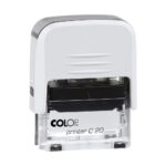 COLOP C20 με τα στοιχεία σας (1-3 σειρές) (38x14mm) ΛΕΥΚΗ (201408)