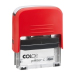 COLOP C30 με τα στοιχεία σας ( 1 - 5 σειρές )  (47x18mm) ΚΟΚΚΙΝΗ