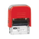 COLOP C10 με τα στοιχεία σας (1-2 λέξεις)  (27x10mm) ΚΟΚΚΙΝΗ (101203)