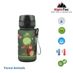 Παγούρι AlpinTec 350ml KIDS FOREST ANIMALS D.GREEN (BPA FREE) C-350DG-FA
