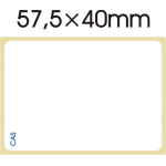 Αυτοκόλλητη θερμική ετικέτα για ζυγαριά Cas 57,5x40mm (700 ετικέτες)