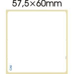 Αυτοκόλλητη θερμική ετικέτα για ζυγαριά Cas 57,5x60mm (700 ετικέτες)