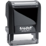 TRODAT PRINTY 4911 με τα στοιχεία σας (1 - 3 σειρές)  (38x14mm) ΜΑΥΡΗ