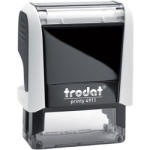 TRODAT PRINTY 4911 με τα στοιχεία σας (1 - 3 σειρές)  (38x14mm) ΛΕΥΚΗ