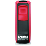 Σφραγίδα τσέπης TRODAT PRINTY 9511 με τα στοιχεία σας ( 1 - 3 σειρές )  (38 x 14) ΚΟΚΚΙΝΗ