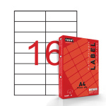 Αυτοκόλλητες ετικέτες ΛΕΥΚΕΣ TYPOTRUST LABELS Α4 (105X37.12mm) 25Φ. (inkjet-laser-φωτοτυπικό)