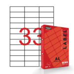 Αυτοκόλλητες ετικέτες ΛΕΥΚΕΣ TYPOTRUST LABELS Α4 (70X25.4mm) 100Φ. (inkjet-laser-φωτοτυπικό)