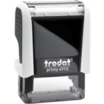 TRODAT PRINTY 4910 με τα στοιχεία σας (1-2 λέξεις)  (25x8mm) ΛΕΥΚΗ
