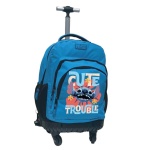 Σχολική Τσάντα Τρόλεϊ Δημοτικού Disney Stitch Must Team Μπλε 3 Θήκες 0565681