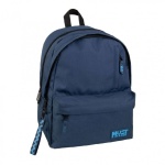 ΤΣΑΝΤΑ ΠΛΑΤΗΣ MUST TEAM MONOCHROME CLASSIC ΜΠΛΕ ΜΕ ΓΑΛΑΖΙΟ 2 ΚΕΝΤΡΙΚΕΣ ΘΗΚΕΣ 0586386